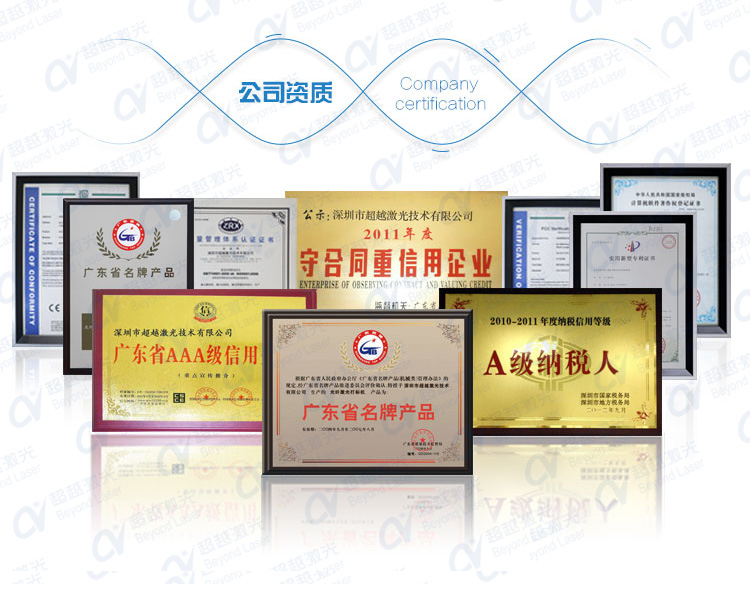 全自動(dòng)PCB板激光打碼機(jī)證書(shū)